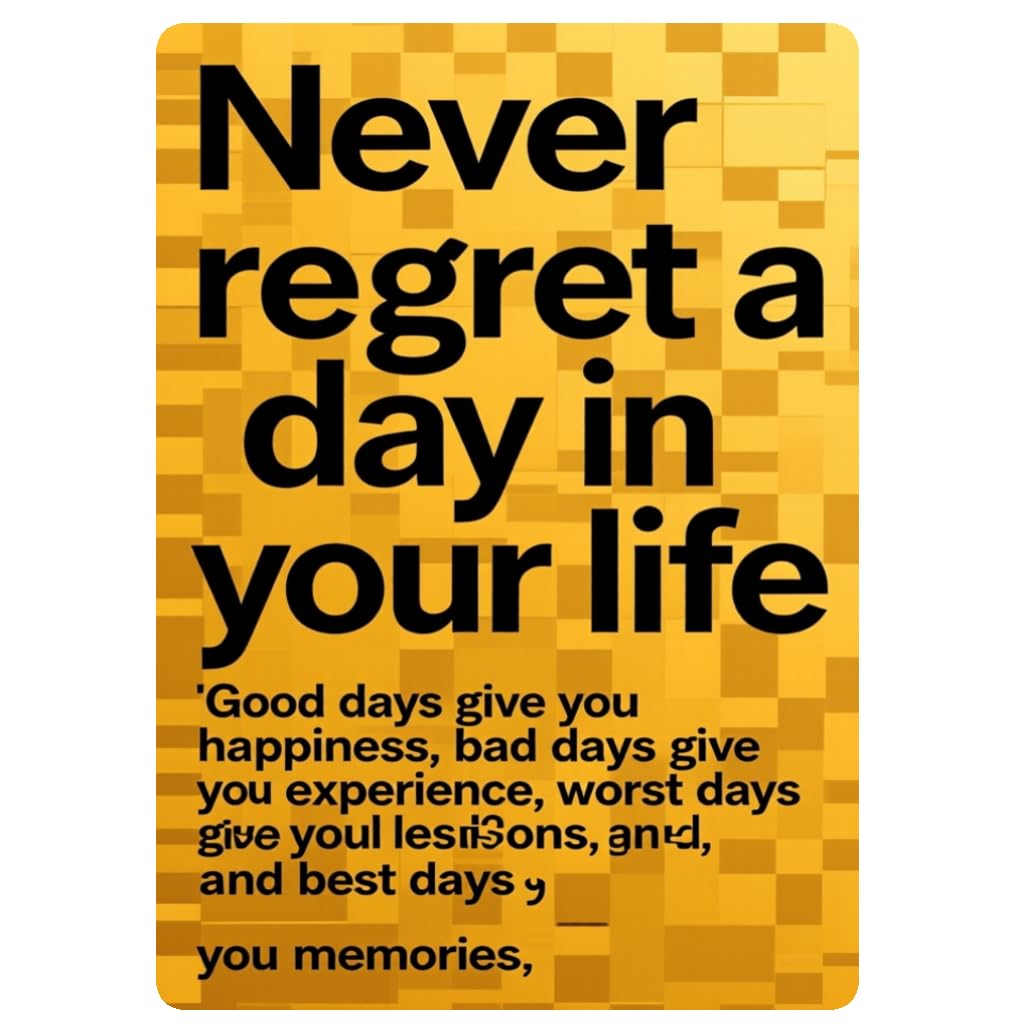 Motivational Quote Humorous Tin Sign, 8x12 Inch Decor