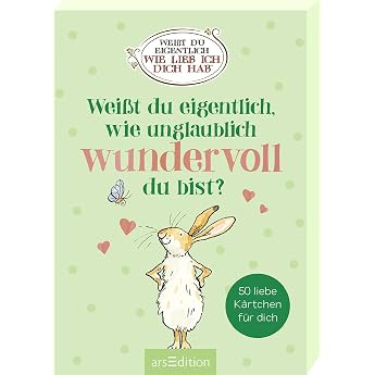 Wei&szlig;t du eigentlich, wie unglaublich wundervoll du bist?: 50 liebe K&auml;rtchen f&uuml;r dich | Kartenbox mit 50 K&auml;rtchen (Wei&szlig;t du ei