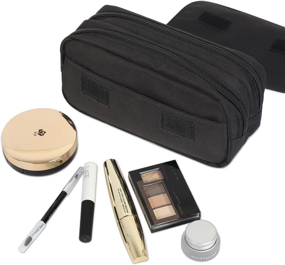 10 PCS Sublimation Printable Blank Pencil Case Pen Bag Multi-purpose Cosmetic Bag with Zipper DIY Craft Canvas Zipper Pouch Blank Makeup Bags Bulk Travel Toiletry Bag for Storage - Image 6