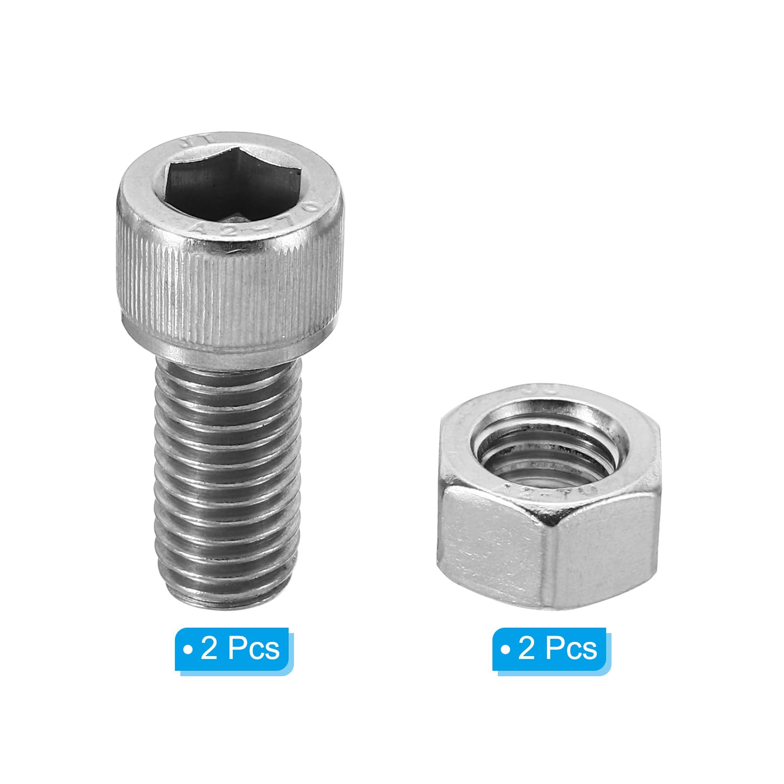 PATIKIL M12x25mm 304 Stainless Steel Hollow Bolt - Image 3