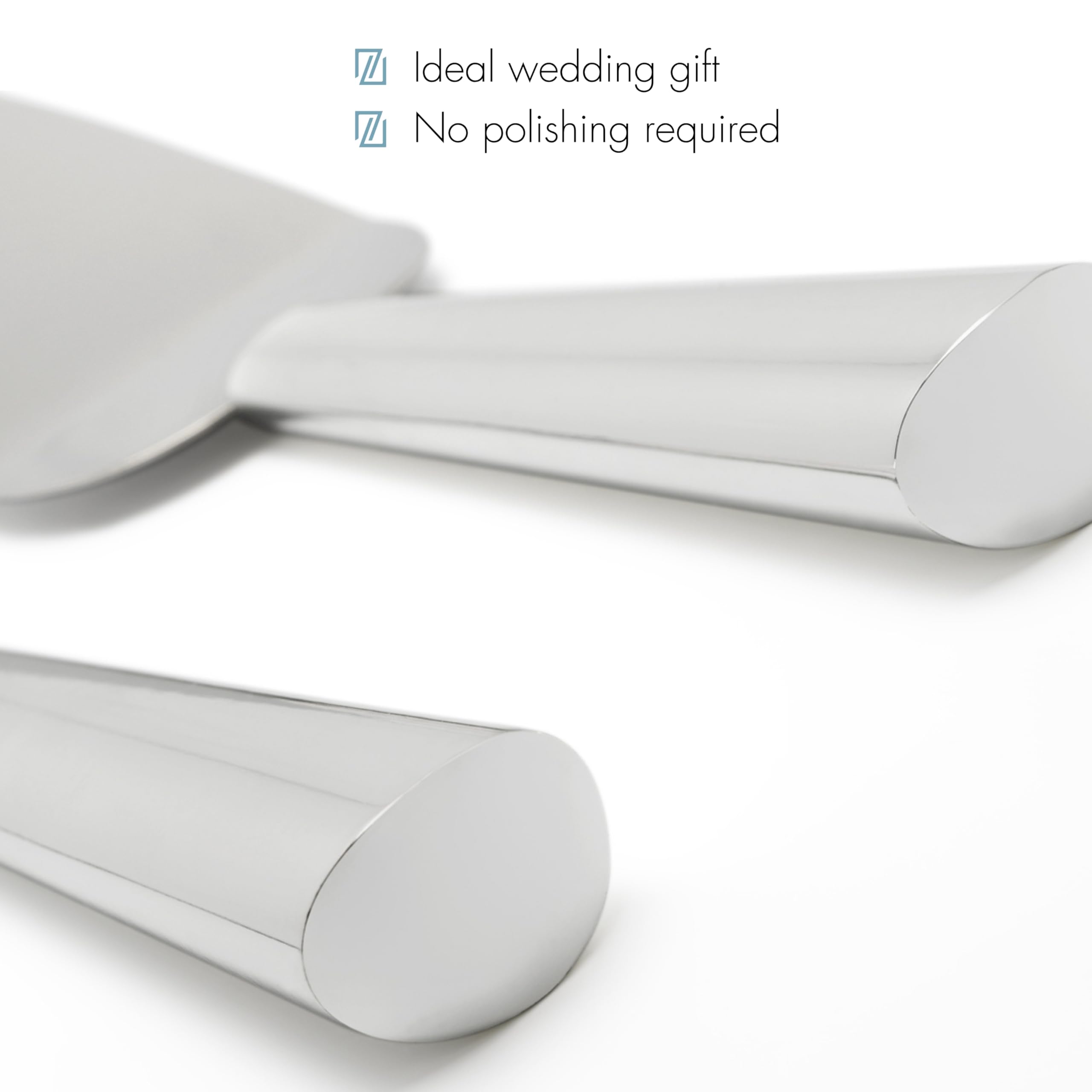 Zilverstad - Tortenheber mit Messer Smooth Edelstahl