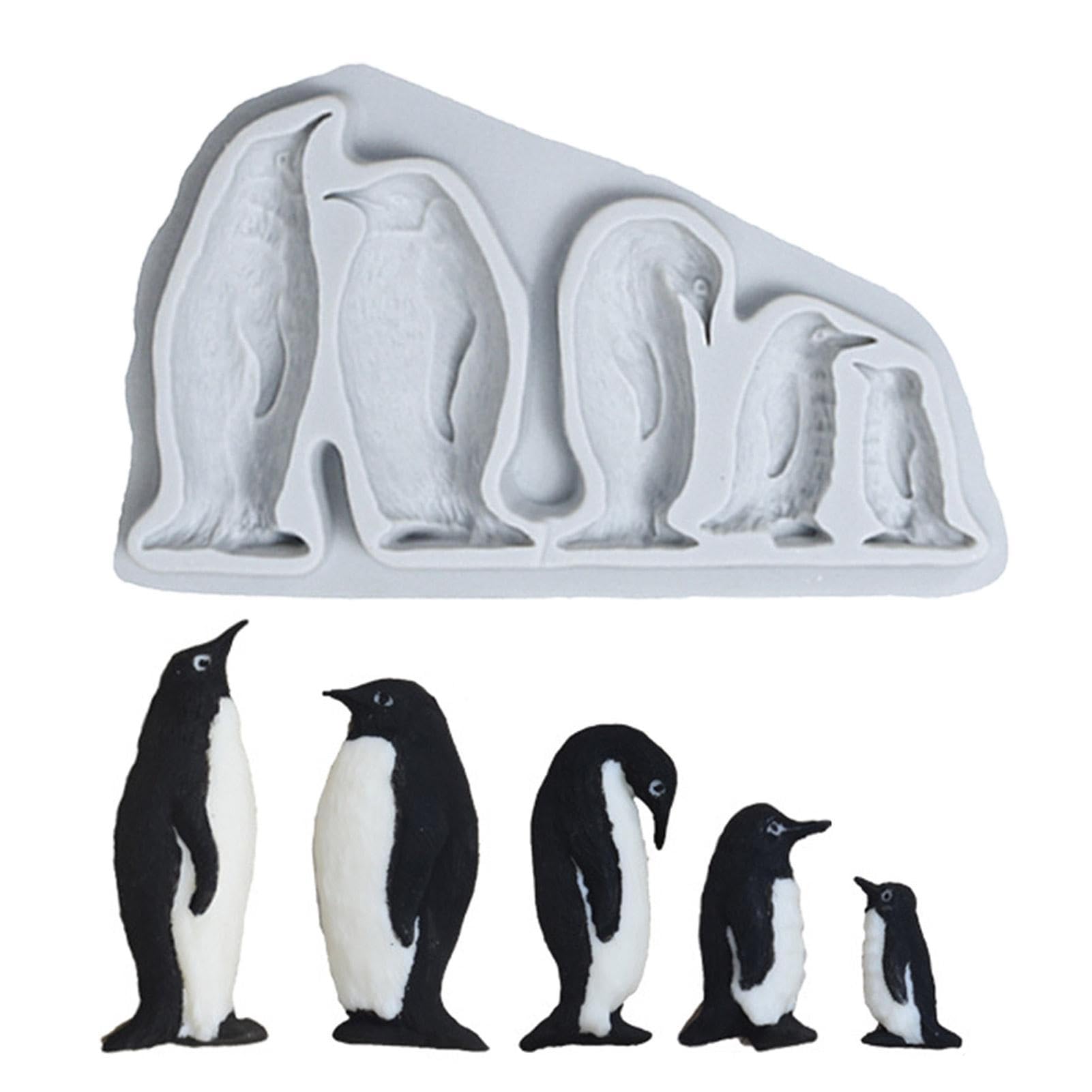 Amazon｜楽しい製氷皿, ノンスティックペンギンシリコンモールド 