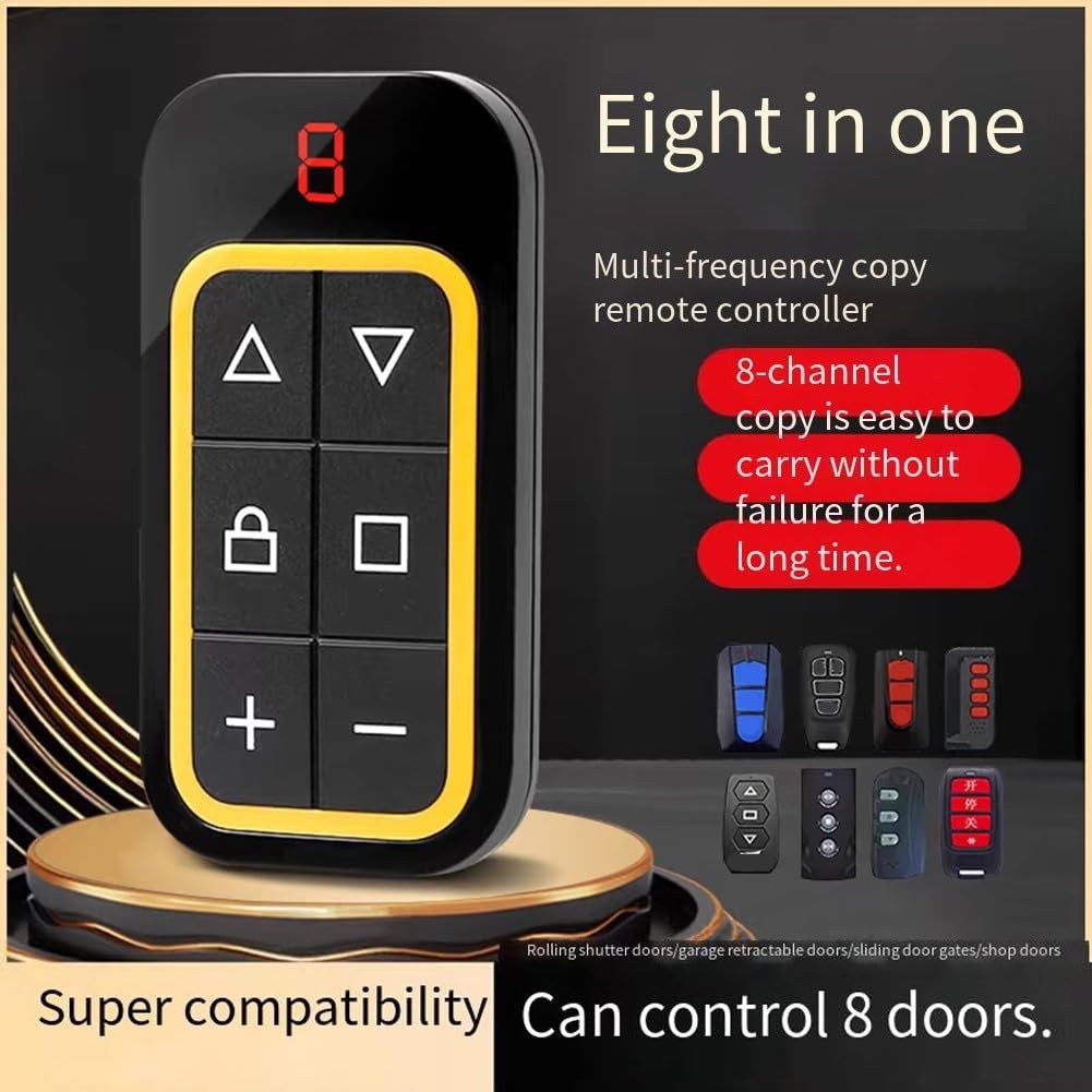 Duplicatore Telecomando Cancello Multi-Frequenza 300-915MHz – Portachiavi Clone Per Apertura Porta, Con Ricarica USB-C