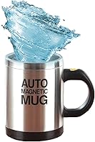 Vista 8 de Mengshen Taza de café autoagitable, taza de acero inoxidable para mezclar y girar automáticamente, para viajes por la mañana, hogar, oficina