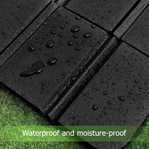 Tapete dobrável de espuma XPE da VOSAREA, 5 peças, tapete de assento impermeável para acampamento ao