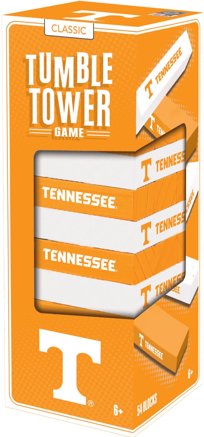 MasterPieces Game Day - NCAA Tennessee Vols - Officially Licensed Tumble Tower, Real Wood Blocks