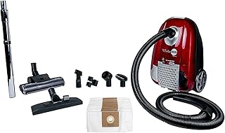 Atrix Red, Turbo Canister Vacuum with 6 Quart HEPA Filter and Variable Speed Motor Premium Bundle