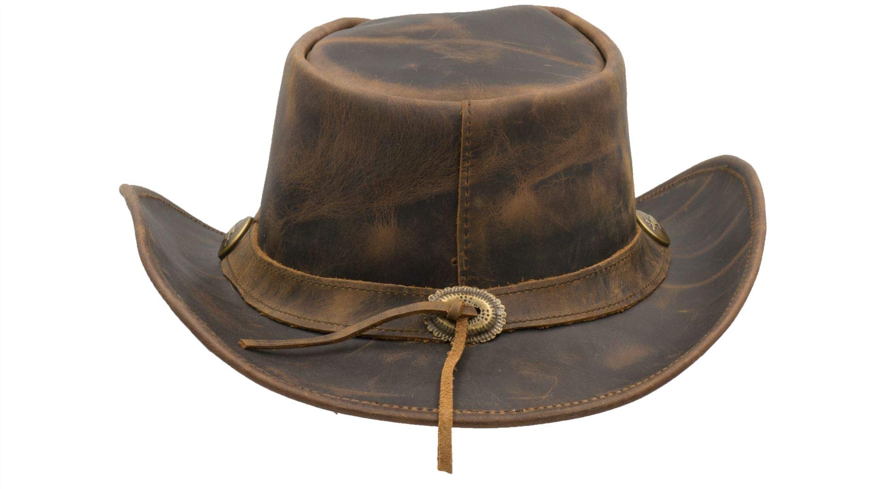 Walker and Hawkes Brisbane – Sombrero de piel de vacuno – Bicolor