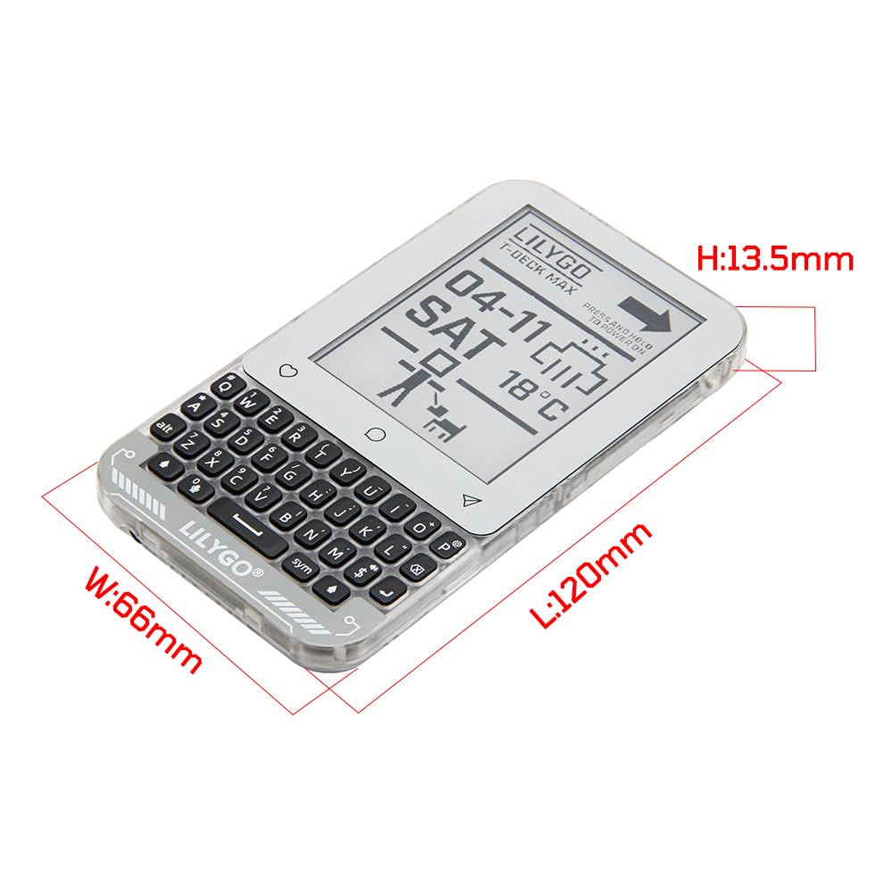 LILYGO T-Deck Max ESP32-S3 LoRa GPS TTGO Entwicklungsboard mit 3,1-Zoll-E-Paper-Display mit Frontbeleuchtung und geringem Stromverbrauch (868 MHz)