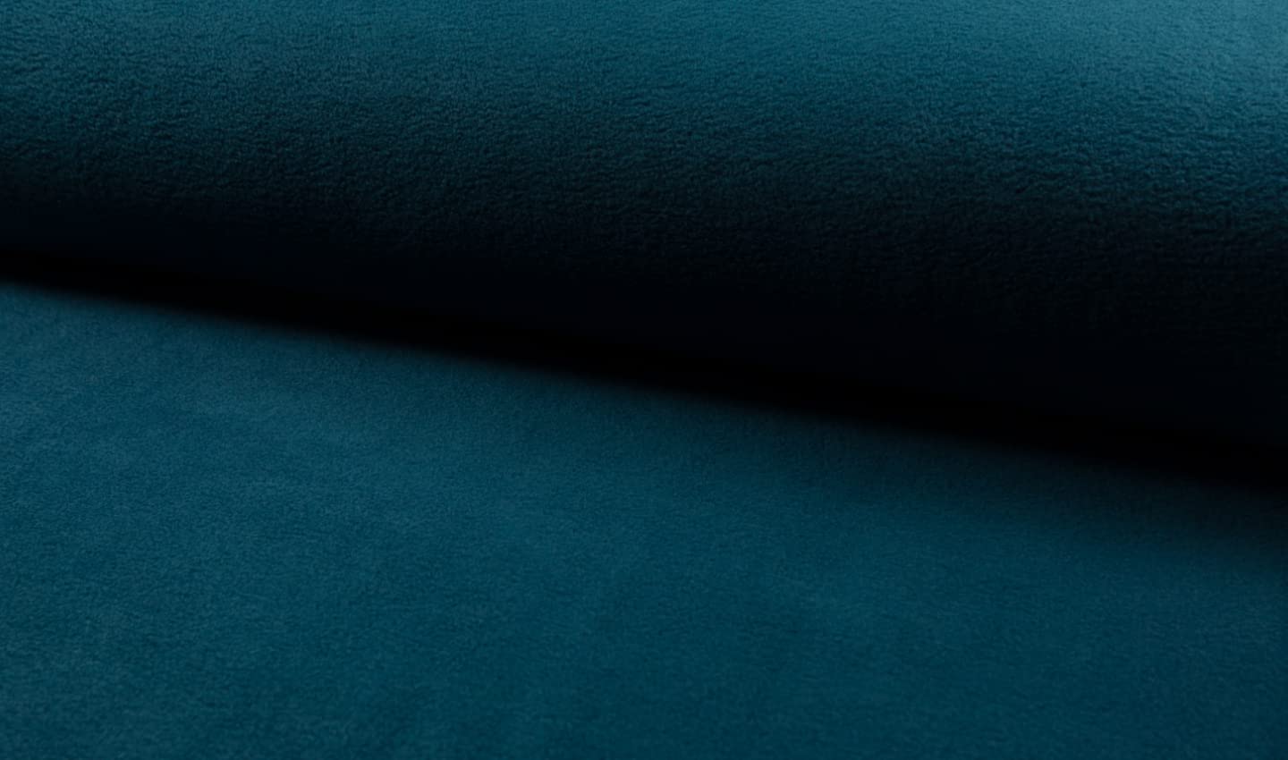 Lambskin Polar Fleece Fabric Material - Petrol, 1Mtr 150cm x 100cm