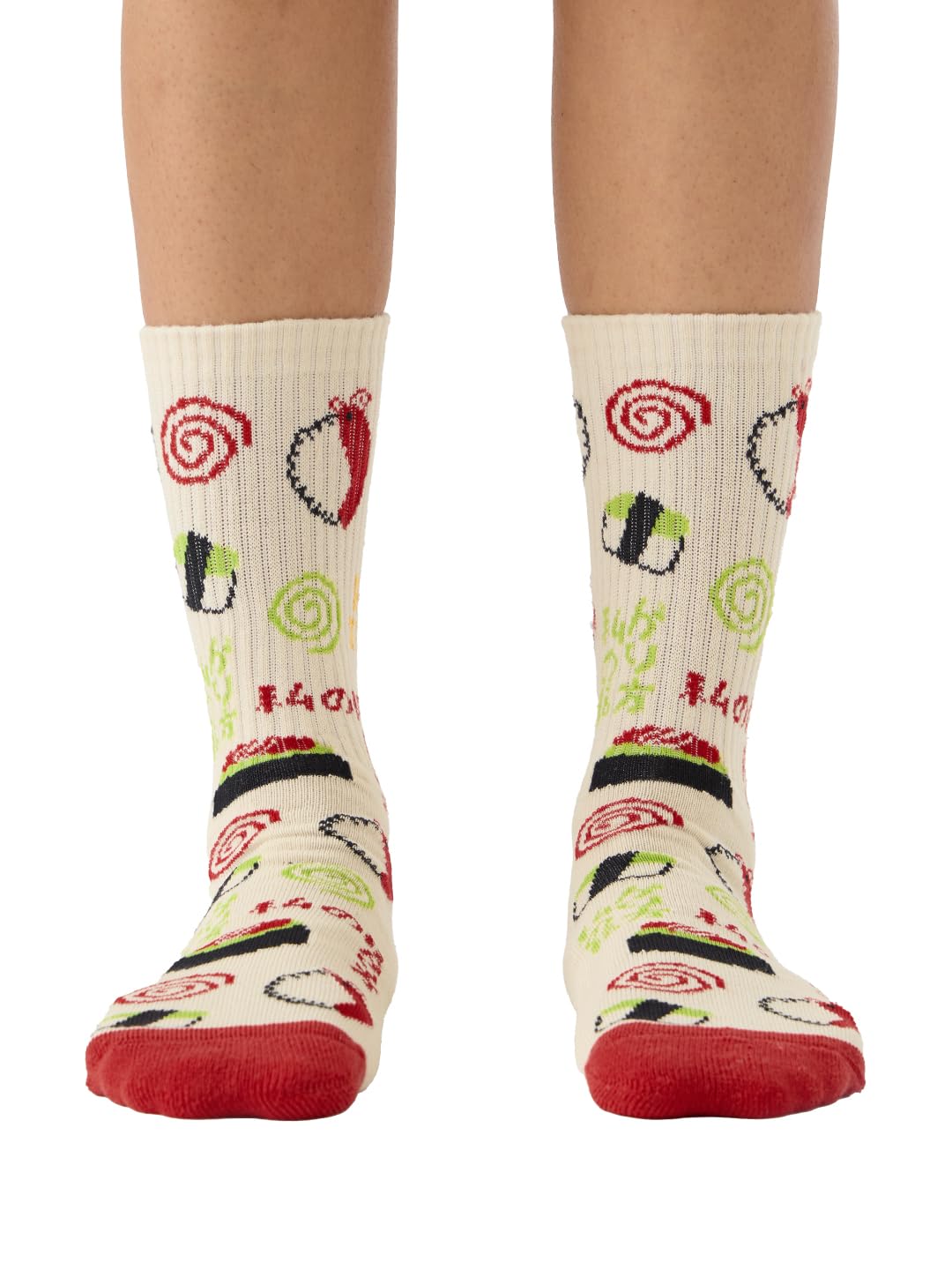 the souled store Souled Socks: How I Roll Men and Boys Off White Printed Cotton Blend Ankle Length Socks-picture-24