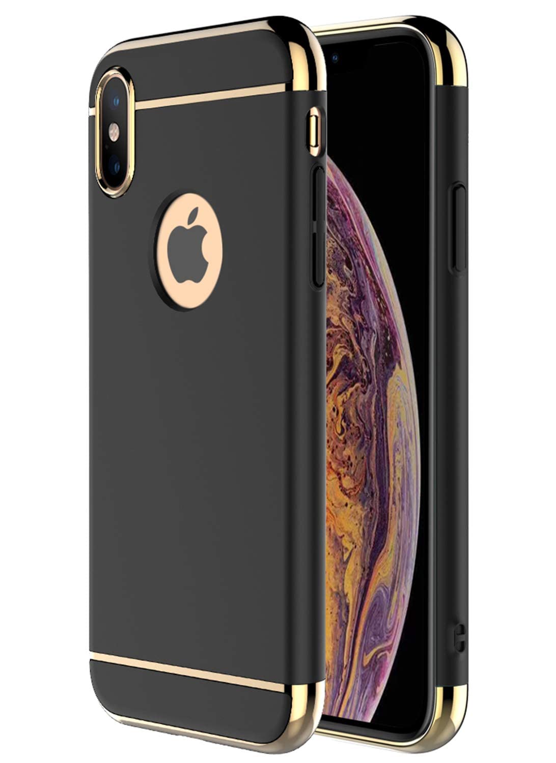 Amazon.co.jp: JMSQYU iPhone XS Max ケース, 3 in 1ウルトラスリム 