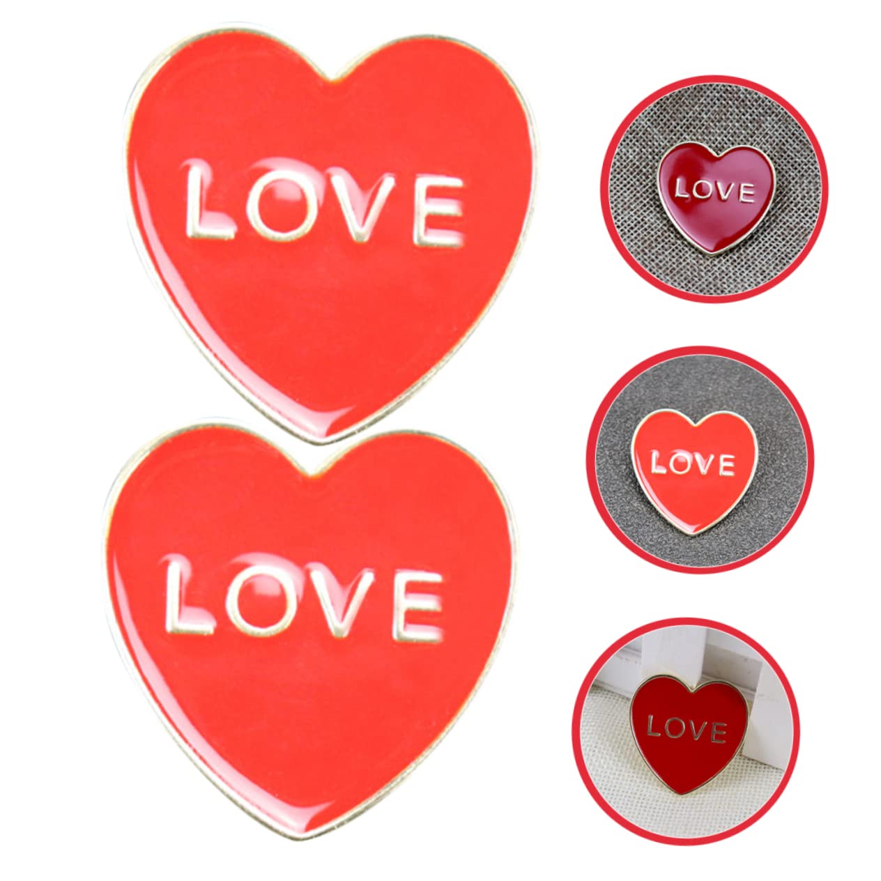 Amosfun 10stücke Teiliges Herzbroschen Für Frauen Emaille Anstecknadeln Für Kleidung Schals Und Hüte Valentinstag Geschenkidee Charmante Herzform Broschen Zum Dekorieren