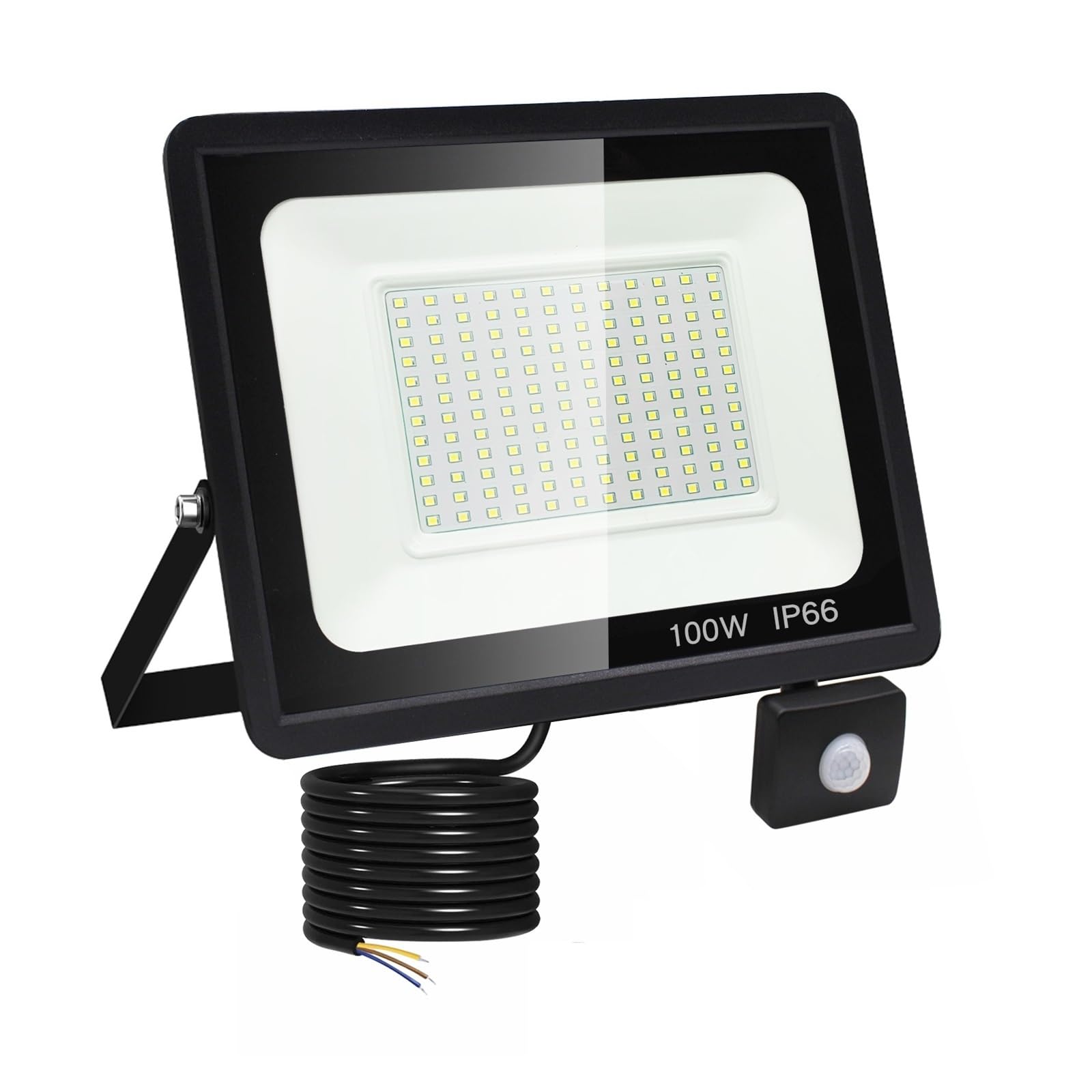 LLOOPK LED Flood Light, LED Flood Light Outdoor 100W Floodlight Spotlight IP66 Waterproof Reflector Portable Led Lights Ultra-Thin
