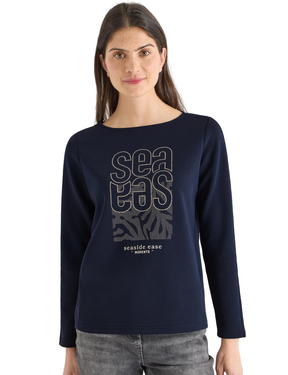 Cecil TOS Sea FP Embroidery T-Shirt
