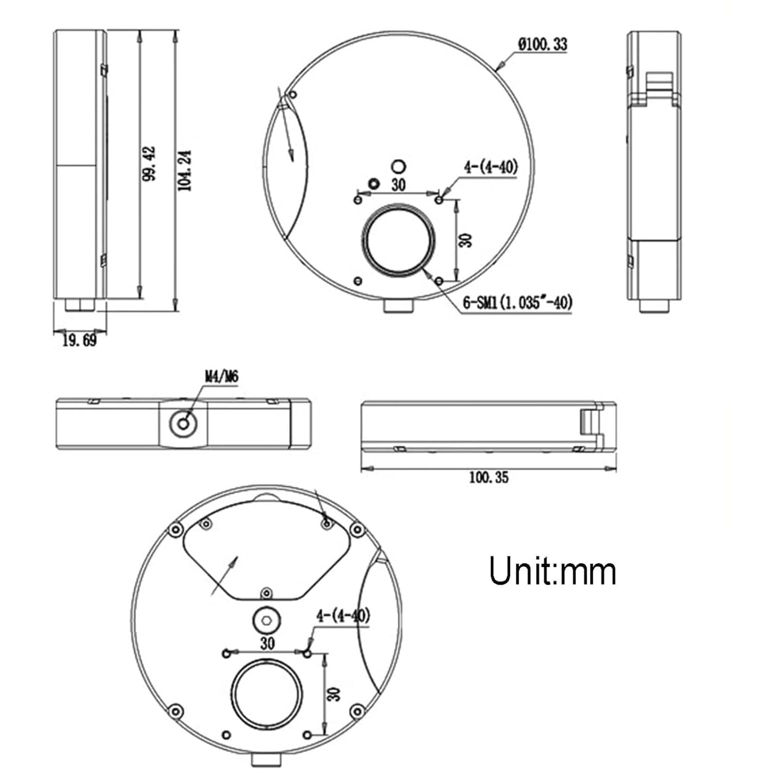 Rueda de filtro de 6 posiciones para telescopio, soporte blindado para observación astronómica, rueda de filtro de 1 pulgada para experimentos ópticos, diseño duradero y versátil