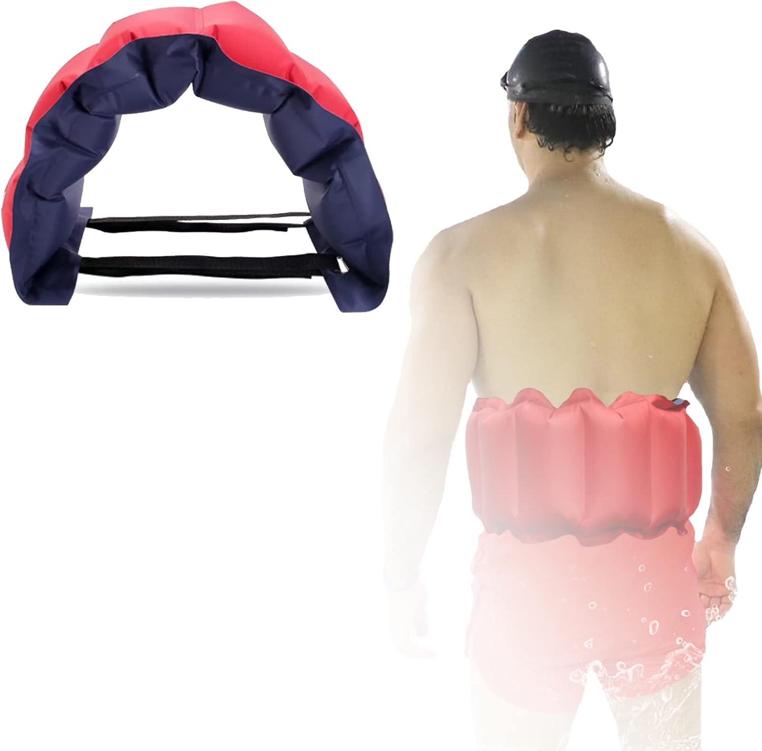Swim Belt Inflatable Swimming Float Belt Back Float Safety