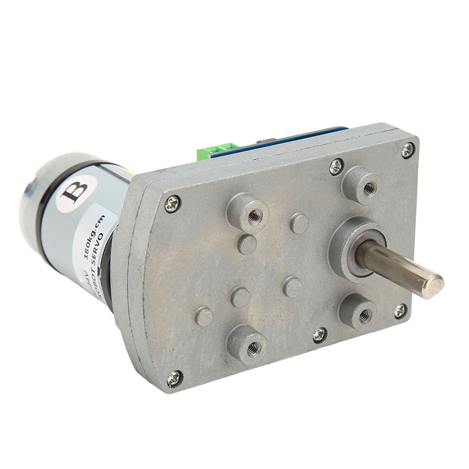 Focket Servomoteur de Robot ASMC-04B, Servomoteur à Engrenages Métalliques à Couple élevé de 180 kg. Cm 24 V, RC en Acier allié avec Arbre en Forme de D pour Bras Robotique RC Voiture Quadrirotor