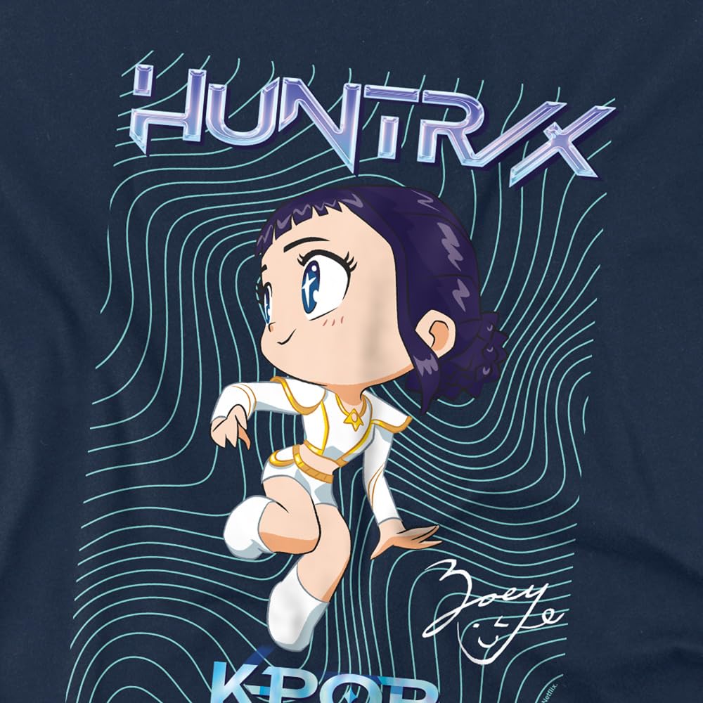 Kpop Demon Hunters Zoey Poster Kids Sweatshirt, Navy