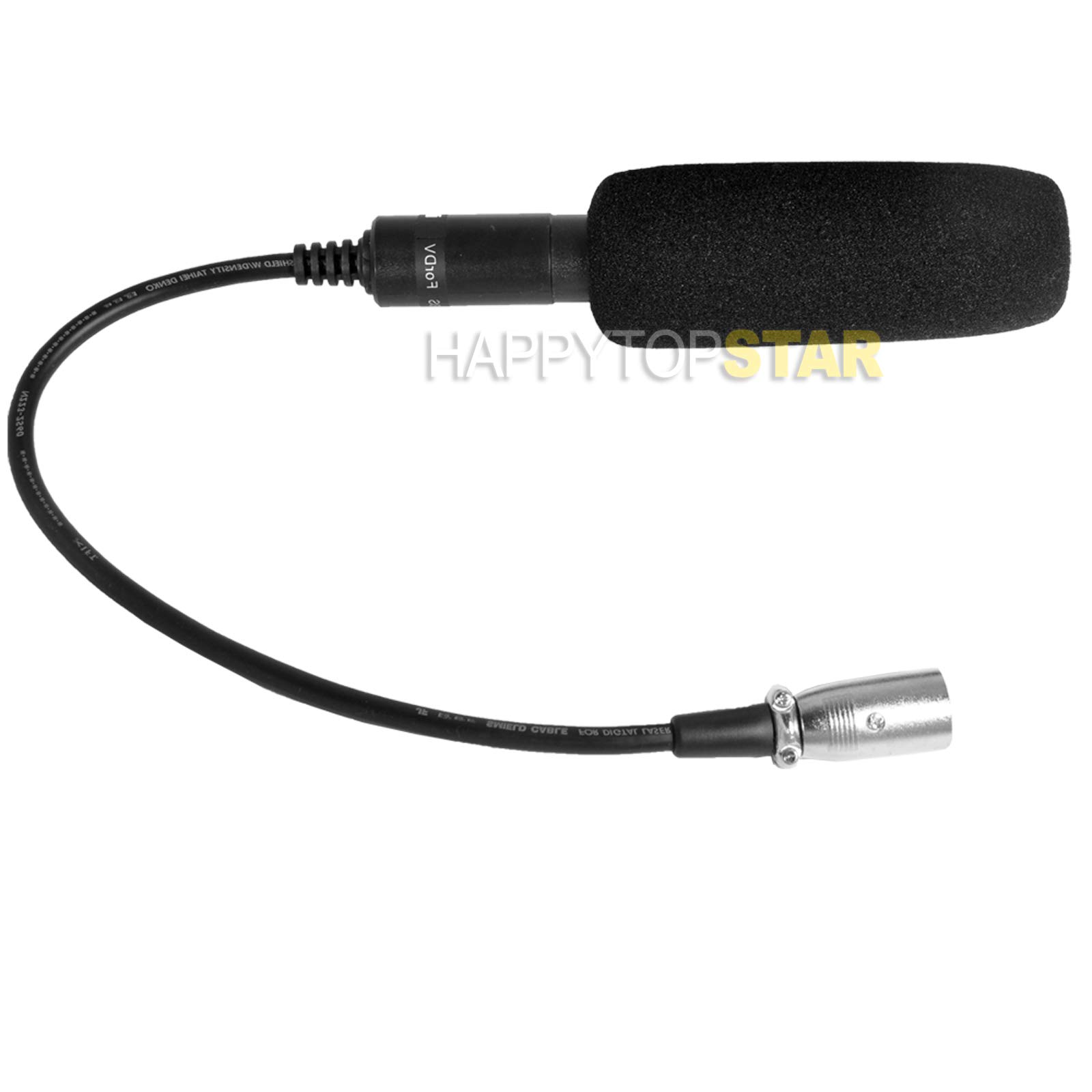HAPPYTOPSTAR 6" Professional XLR 3 Pins Microphone Directional Sound Speaking Mike Voice Tube for Digital Video Camera Camcorder EX1R XF100 XF300 105
