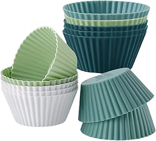 TERRIFI Silicone Baking Cup The Silicone Kitchen Reusable Silicone Baking Cups Cake Molds- Non-Toxic