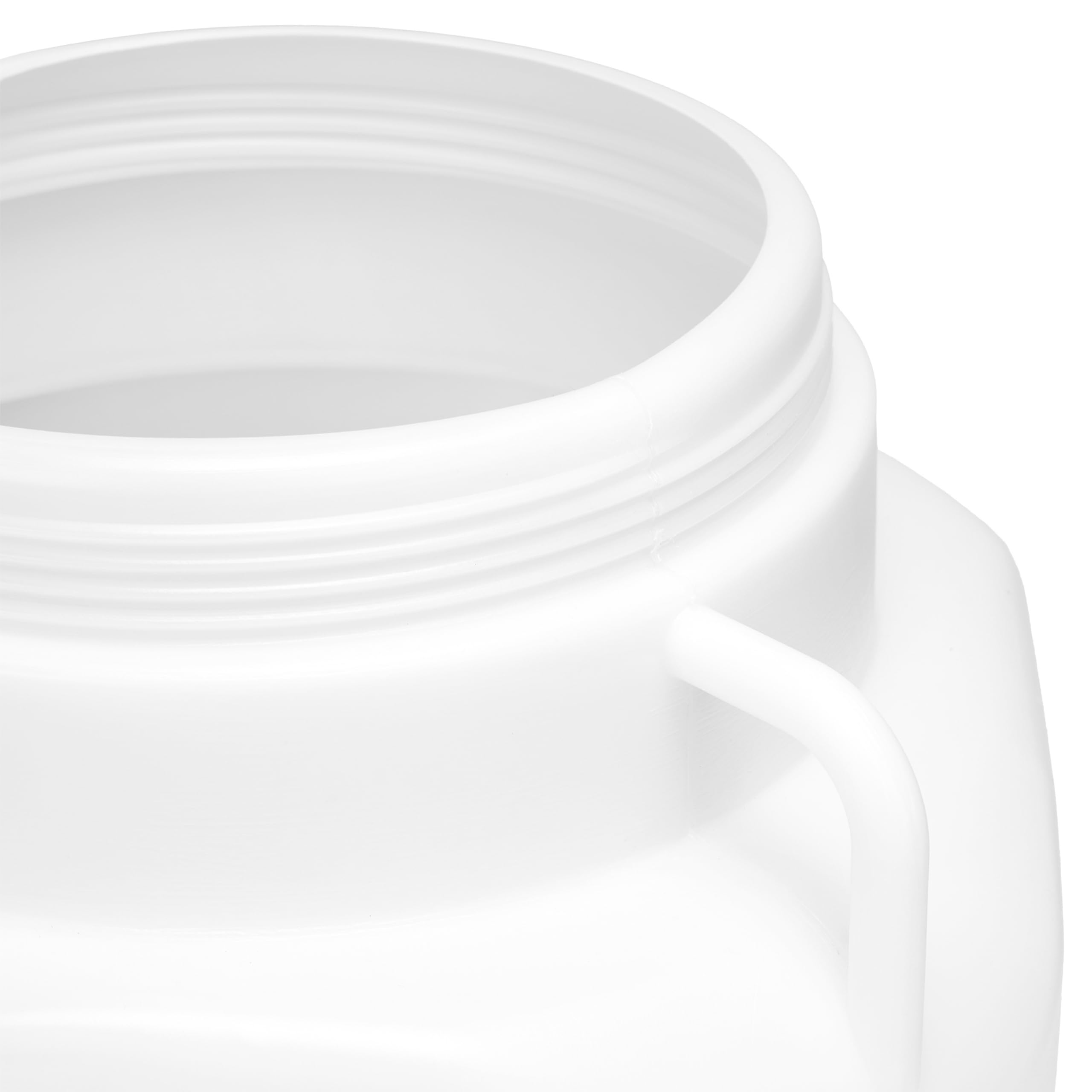 Garronda Serbatoio Acqua Quadrato BPA-Free 40 Litri per Alimenti con Coperchio Bianco