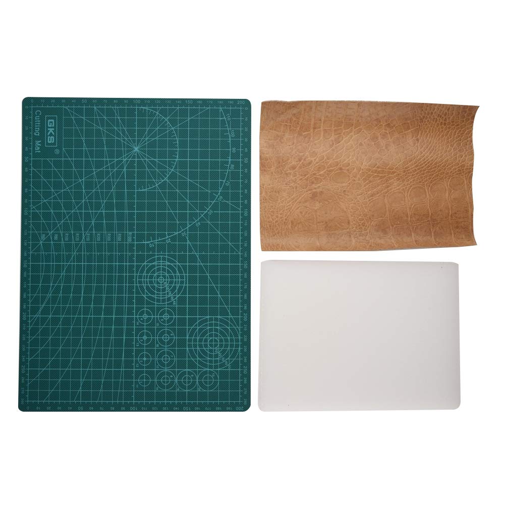 Sxhlseller Kit de Herramientas para Manualidades en Cuero de 42 Piezas |Juego de Punzones de Costura con Ranuradora, Cinceles, Hilo Encerado y Martillo para Bricolaje