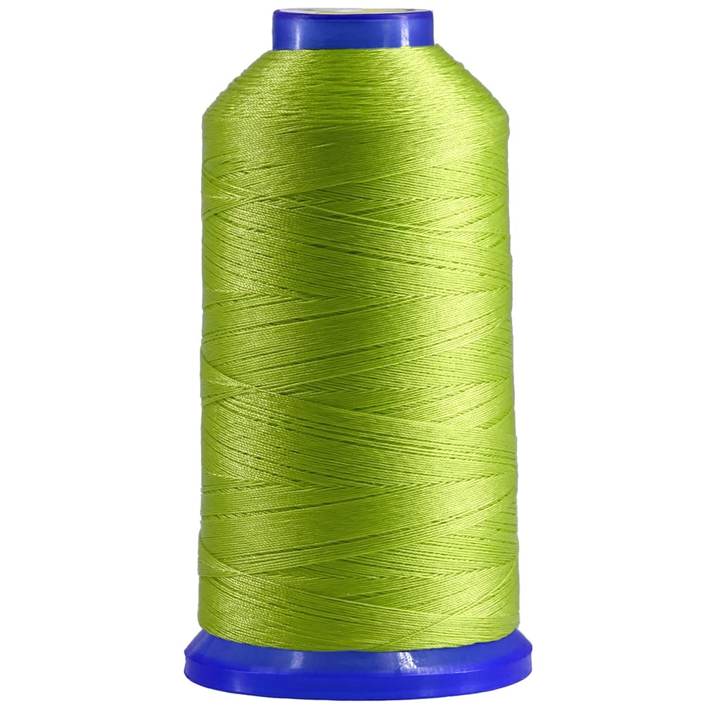 Selric [1700Yards / 26 Colors Available] Tex 70 Bonded Nylon Thread for Leather Sewing 210D/3 T70#69 Heavy Duty Upholstery Thread for Leather and Other Heavy Fabric （Fresh Green）