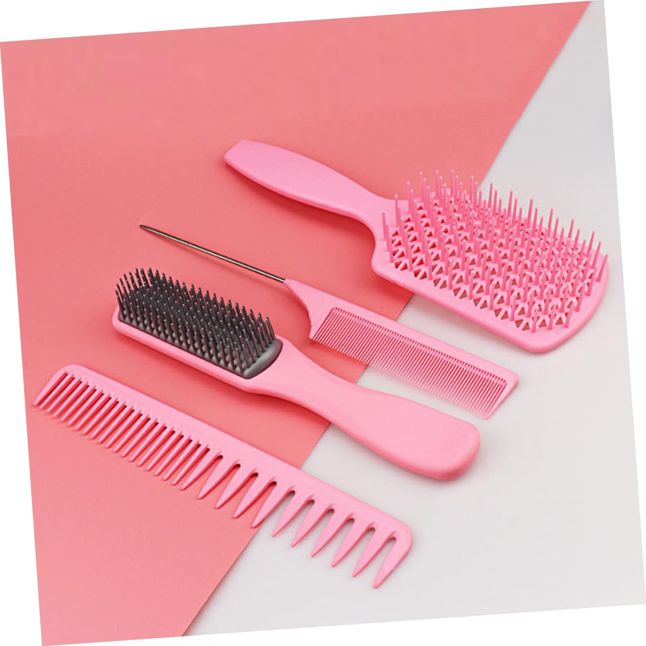 minkissy 2 Set di Pettini per Parrucchieri Accessori per Pettini per Lo Styling dei Massaggi per Uso Domestico in Salone 4 Pezzi * 2