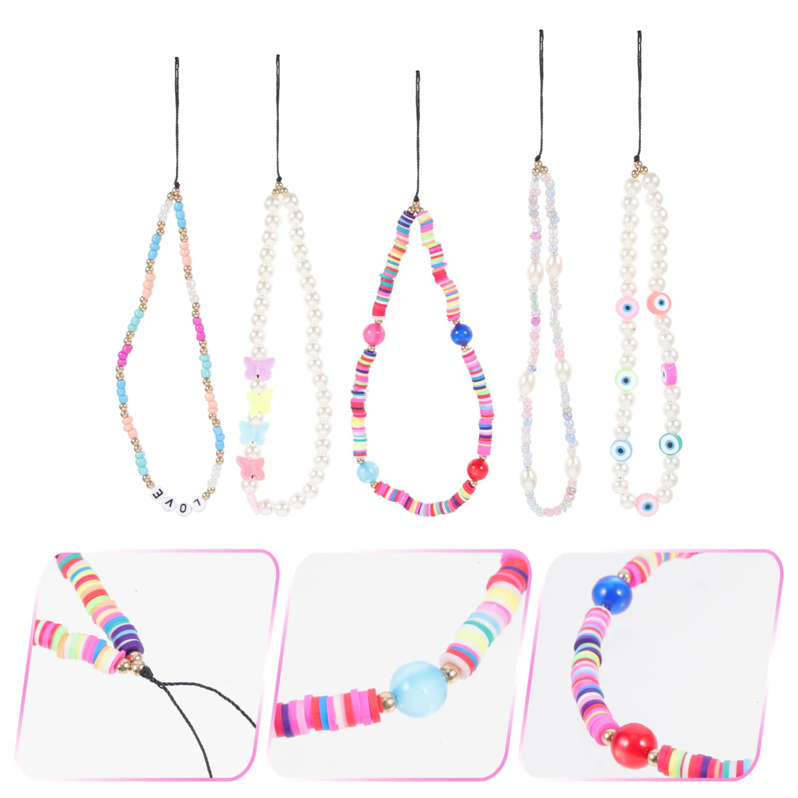 DOITOOL Correas Para Teléfonos Móviles Colgante Tamishome Si Rosario Acollador Decoración Cordón Para Colgar El Teléfono Correas De Muñeca Para Colgar El Teléfono