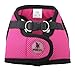 The Worthy Dog Sidekick Harness -Pink XL with Tartan Accents, Reflective Panels and Adjustable Hook & Loop Closure.