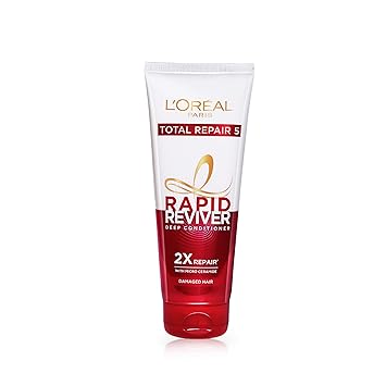 L'Oréal Paris Deep Conditioner, With Micro-Ceramides, Intensly Repairs Damaged Hair, Rapid Reviver Total Repair 5 Deep Conditioner, 180ml - image, photos