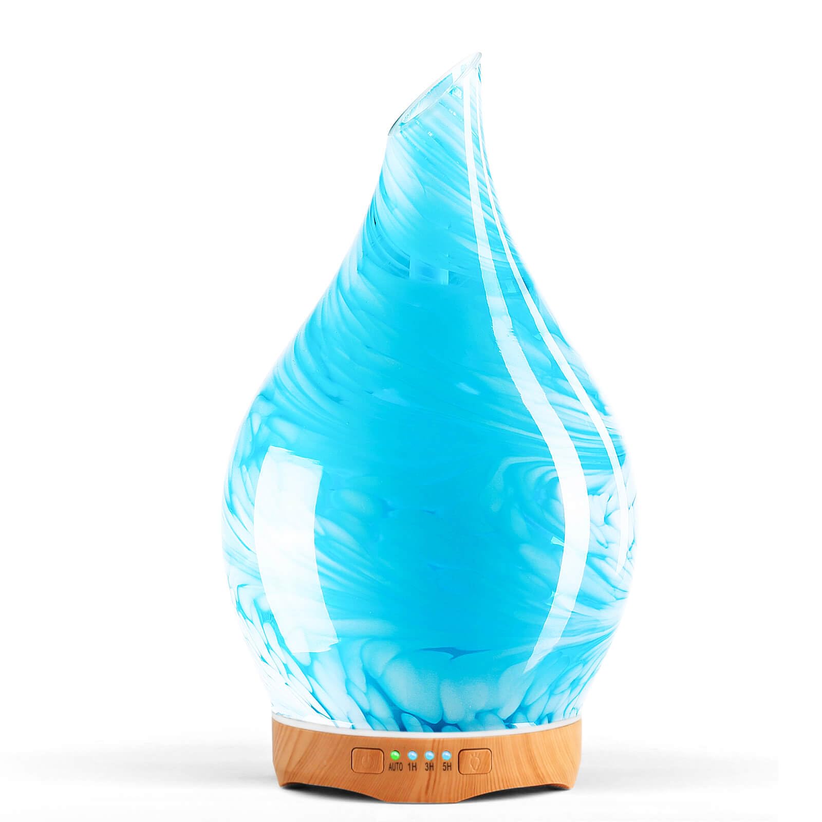 Porseme 280ml Essential Oil Diffuser Glass Color Changing Aroma Air Diffusers Aromatherapy Ultrasonic Cool Mist Humidifier 7 Running Hours Waterless Auto-Off for Sleeping, Yoga, Office, Spa (Desert) — view 9