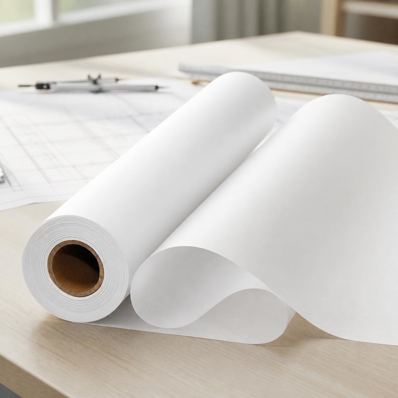 Carta Traslucida Semitrasparente , Carta Da Lucido 73 G, 62 Cm × 10 M