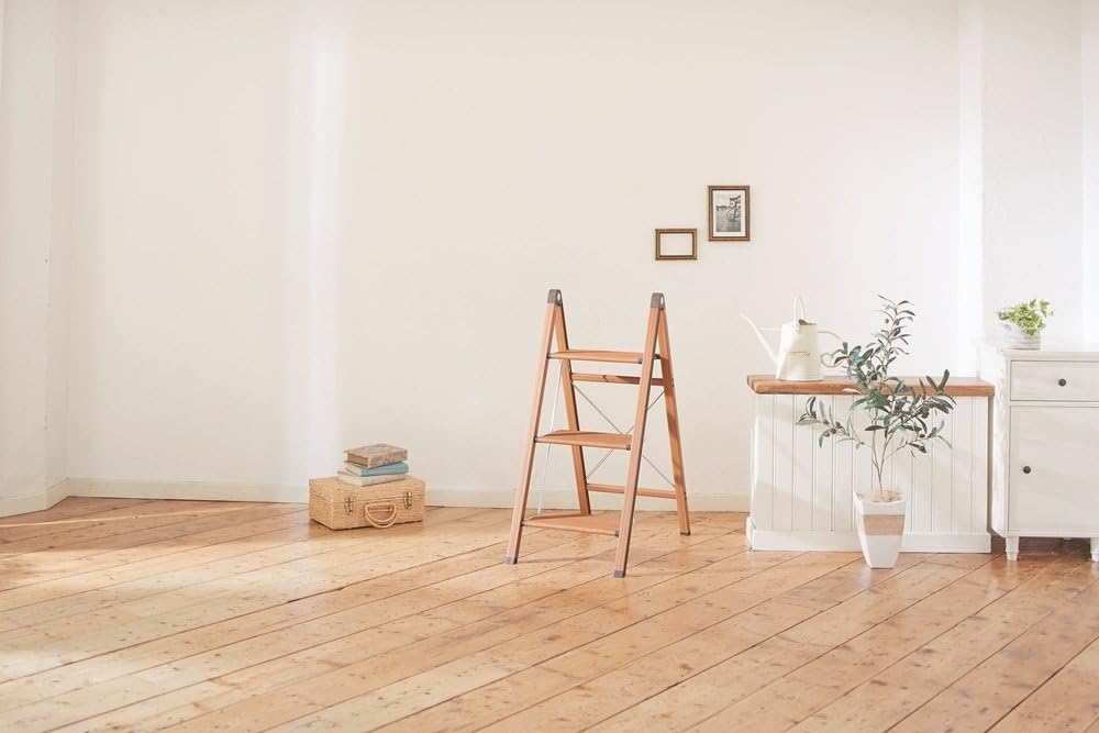 Amazon｜天馬 脚立 ウッディステップ 屋内用 スリムステップ3 ブラウン ...