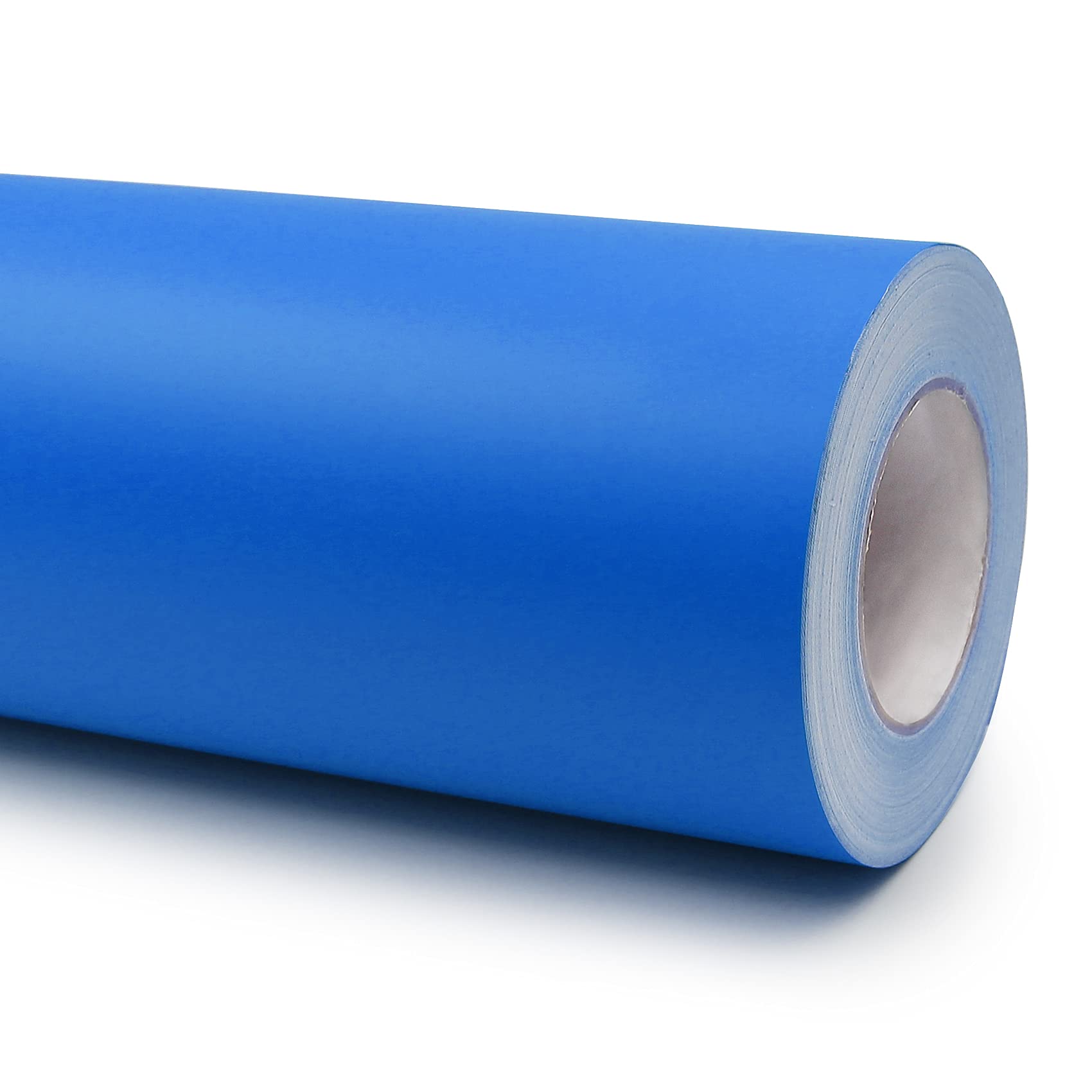 Lámina adhesiva para plóter (10 m x 63 cm, incluye rasqueta), brillante o mate, para muebles, cocina, baño, decoración (057 azul tráfico, mate)