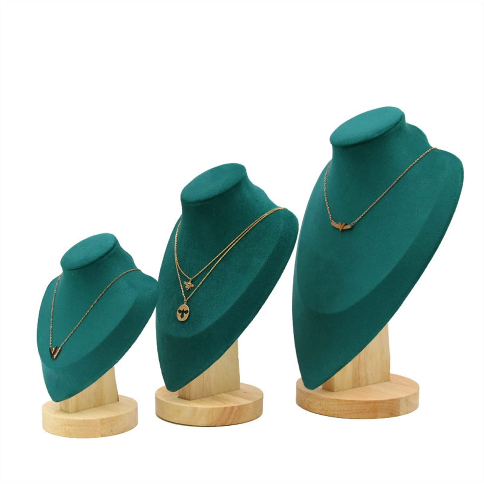 Expositor de Joyas, Caballete de Terciopelo for joyería, Expositor Cadenas y Collares, Soporte Torre for el hogar, Dormitorio joyero(Necklace Stand M)