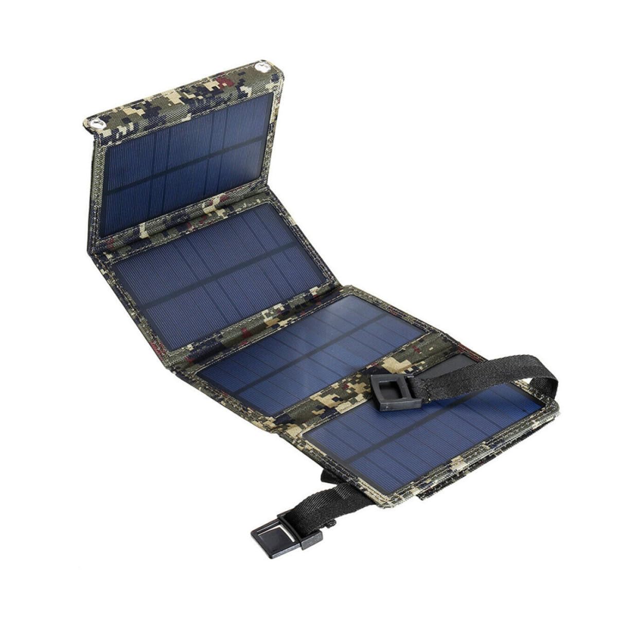Cargador de Panel Solar Plegable 10w Salida USB y Pet, Práctico para Móvil y Suministro Portátil en RV o Motos de Nieve