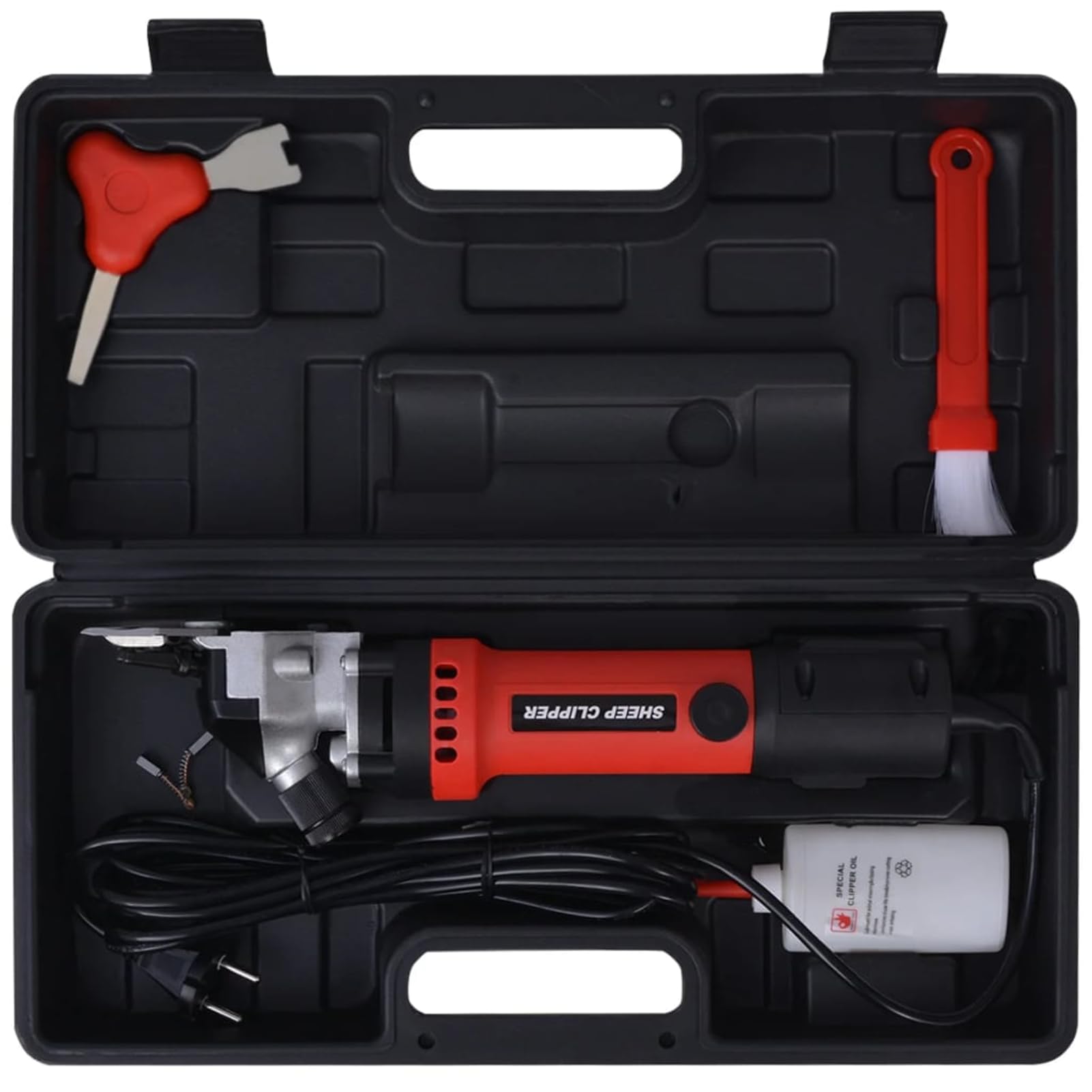 Gecheer Cortadora de Pelo para Ovejas: Potente Motor de 320 W, Diseño Ergonómico y Caja de Transporte Modelo YJXLRZJ-142035ES