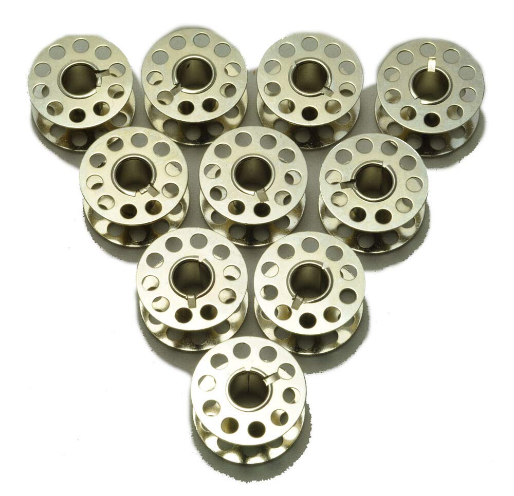 Eradius White 10 X Metal Bobbins Sewing Machine Spool Fits Most Brands - Universal …