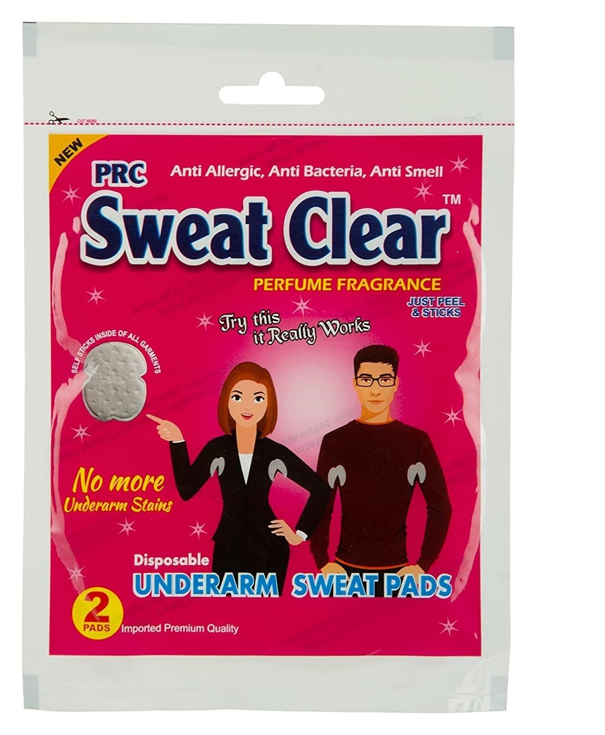 Saree Sweat Pads For Underarms Disposable Highly Absorbent Sweat Pads Cotton Anti Allergic, Anti Bacteria, Anti Smell Disposable Underarm Perspiration Pad for Men and Women, Pack of 10 Pcs