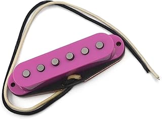 Guitar Bridge Pickup Imitate Bridge Pickup Sound With Stagger Pole Black Base Magnet For Electric Guitar guitar pickup set (Color : Purple Cover)