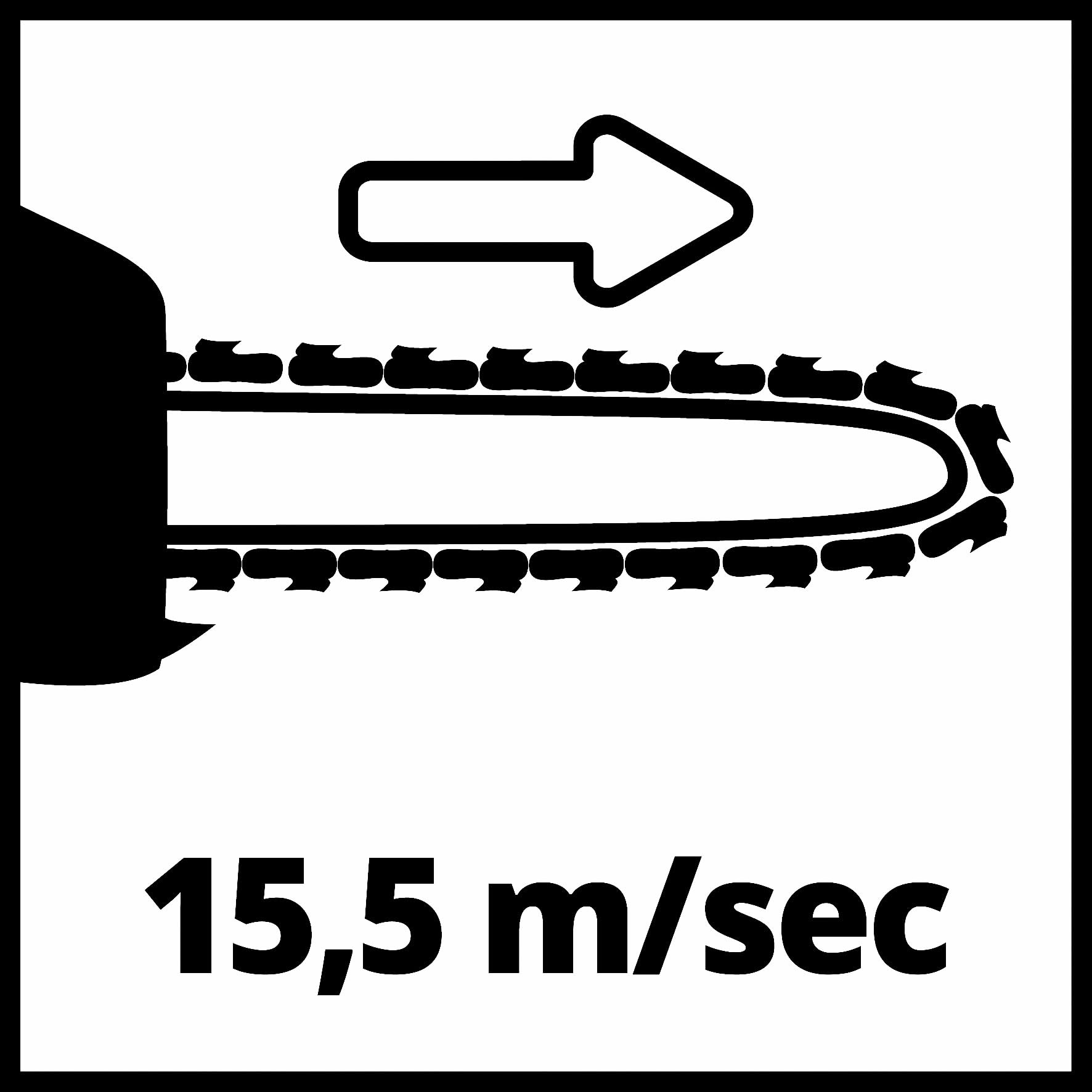 Einhell Tronçonneuse électrique GC-EC 1935 (puissance de 1900 W, longueur 32,5 cm, vitesse maximale de la chaîne de 15,5 m/s, tension de chaîne sans outil, protection anti-rebond à frein de chaîne)