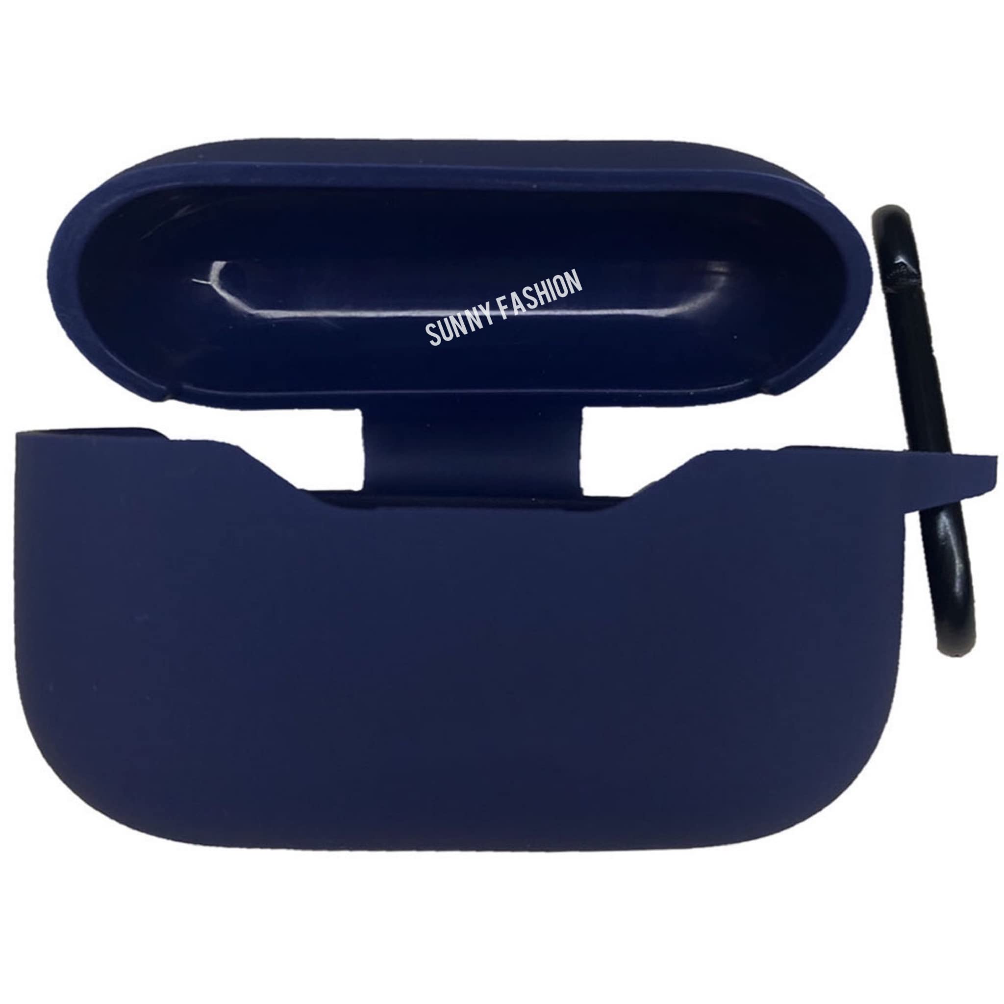 Sunny Fashion Front & Back Cover 360 Degree Protection Case Cover for Noise Air Buds+(Noise Air Buds Plus) Stylish Silicon Case Cover |Earbuds is not Included| (Blue)