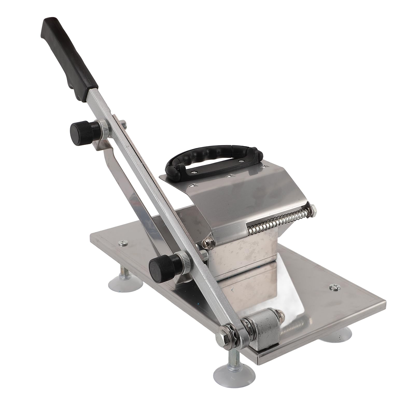 CHICIRIS Cortador de Carne Manual, Máquina de Rodajas de Carne Multifuncional de Acero Inoxidable para Restaurantes, Tiendas de Ollas Calientes (Grande 24 pulgadas)