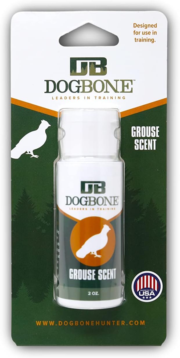 DogBone Grouse Scent for Training Your Bird Hunting Dog | Bird Hunting Gear | Hunting Dog Accessories | Dog Scent Training Kit