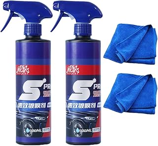 Car Coating Agent Nano Hand Spray Crystal, Car Paint Waxing Glazing Crystal Liquid Spray, Hand Nano Coating Spray, 3 in 1 Ceramic Car Coating Spray, Ceramic Car Wax Polish Spray (2PCS)