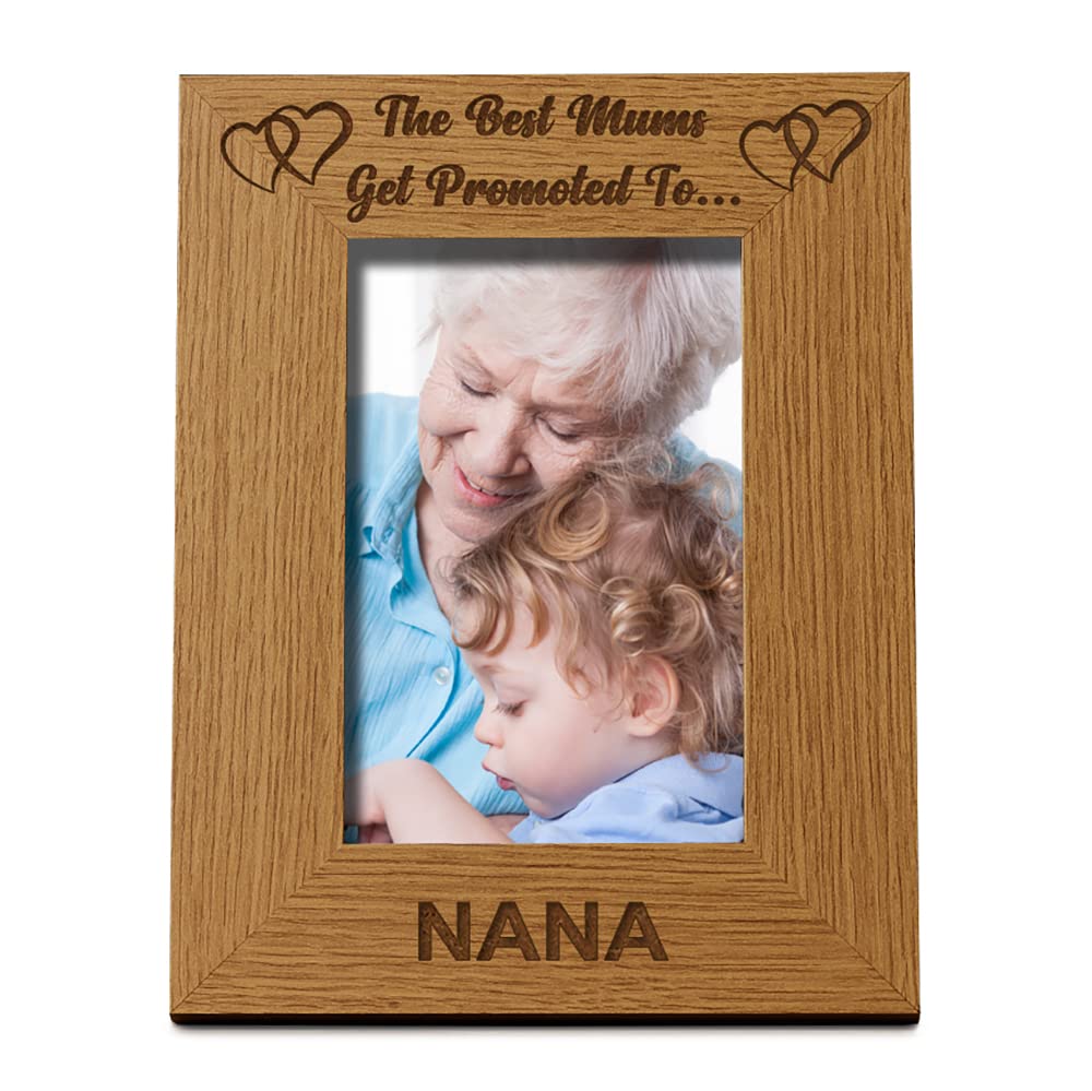 Ukgiftstoreonline Best Mums Get Promoted To Nana Portrait Photo Frame (5 X 7 Inch)