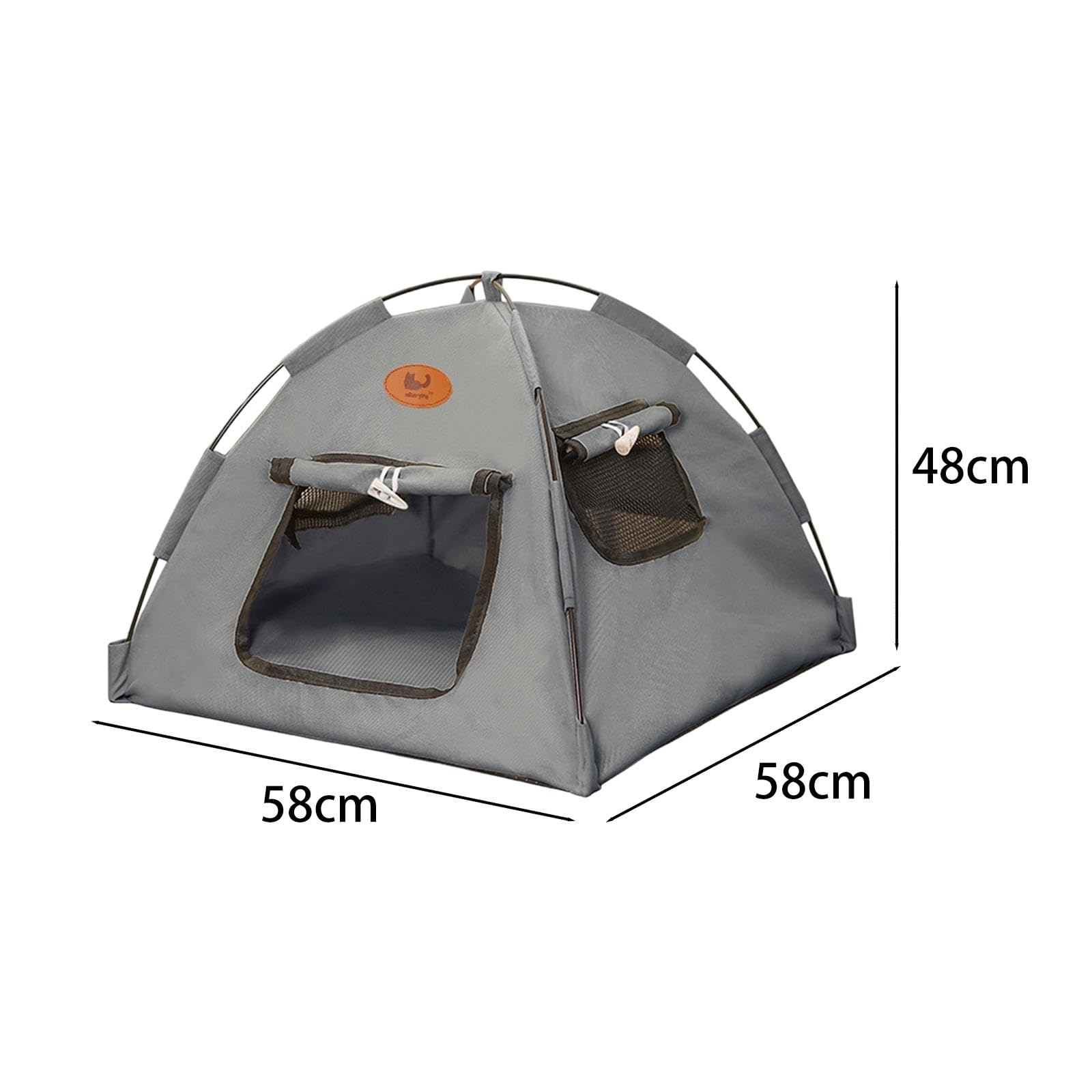 Cat Tent House Rifugio per Gatti Tenda Animali Domestici Cuccia Portatile Materiale Oxford per Animali Fino a 2kg Adatta per Balcone Terrazzo Interni, XL