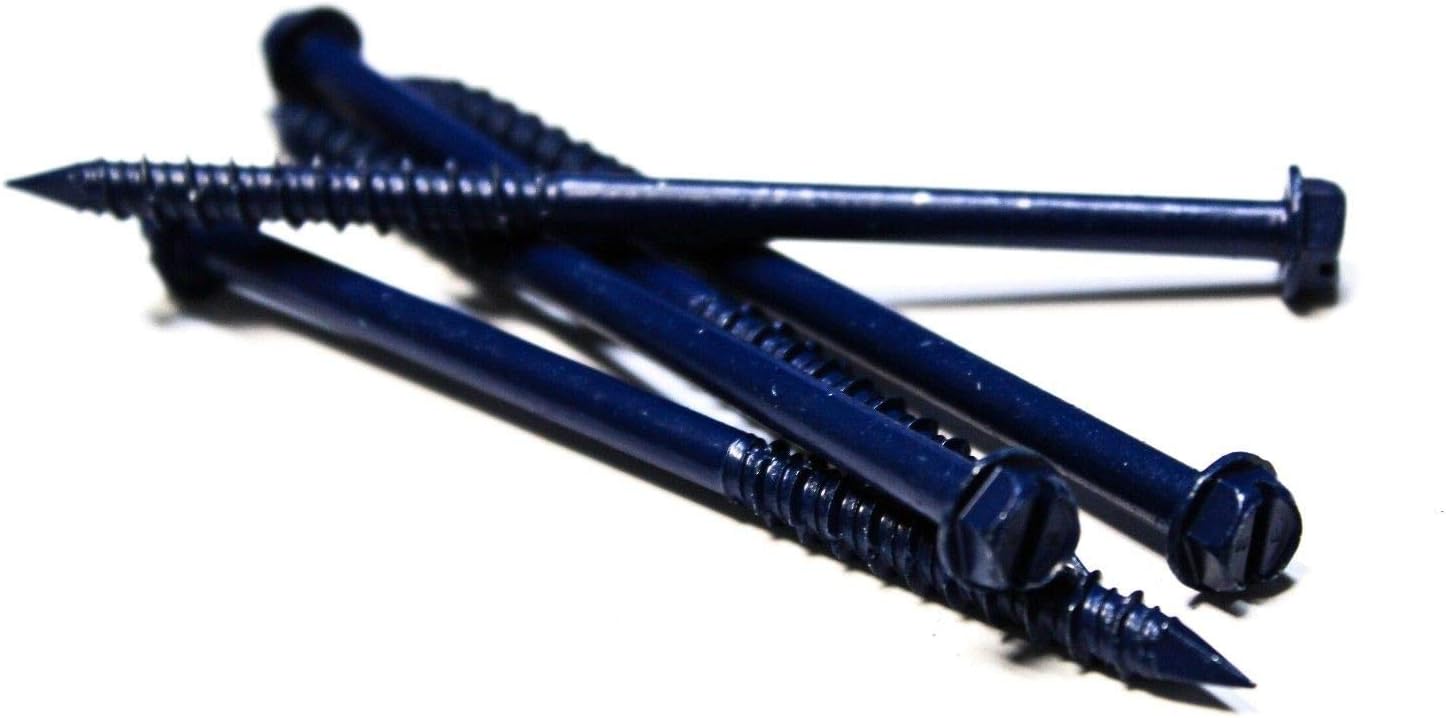 250 PCs 1/4"x4" Concrete/Masonry Screw Anchors Screw